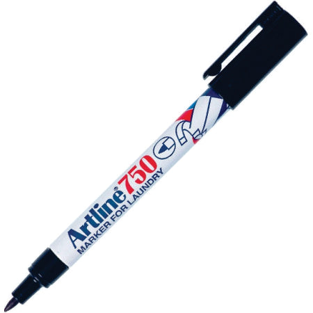 Artline Ek-750 Laundry Permanent Marker Black - EK750-BK