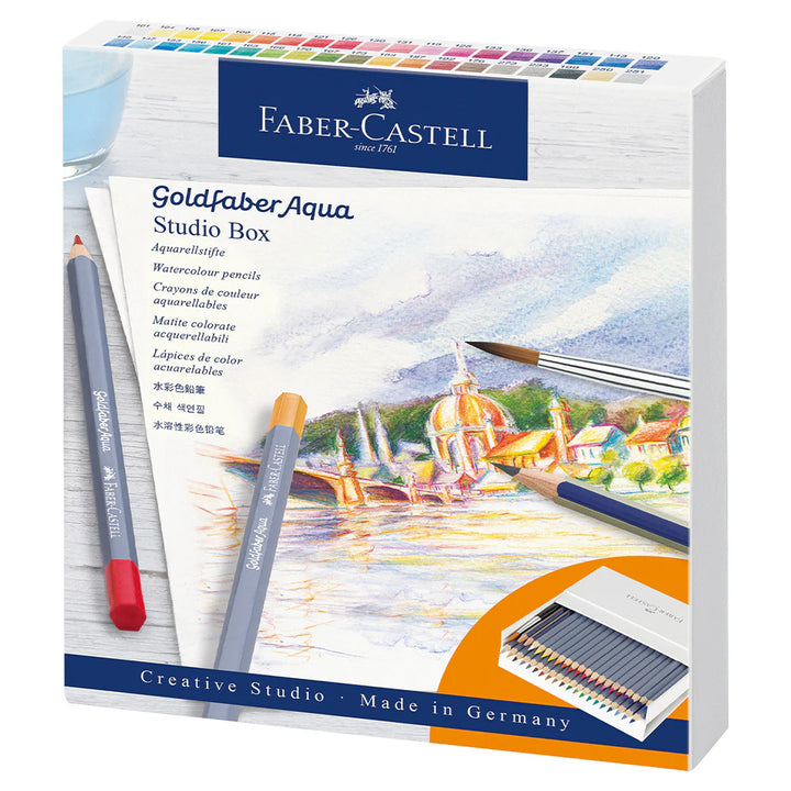 Faber-Castell Goldfaber Aqua Watercolouring Pencil Studio Box - A114616