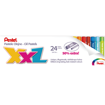 Pentel Xxl Oil Pastels Colour Set