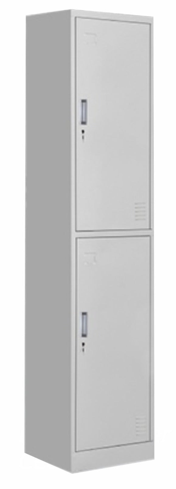 2 Door Metal Locker - 2 Compartment Locker Height: 1800 mm Width: 305 mm Depth: 450 mm