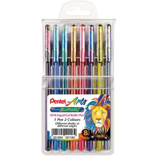 Pentel Hybrid Gel Dual-Metallic Roller Pen