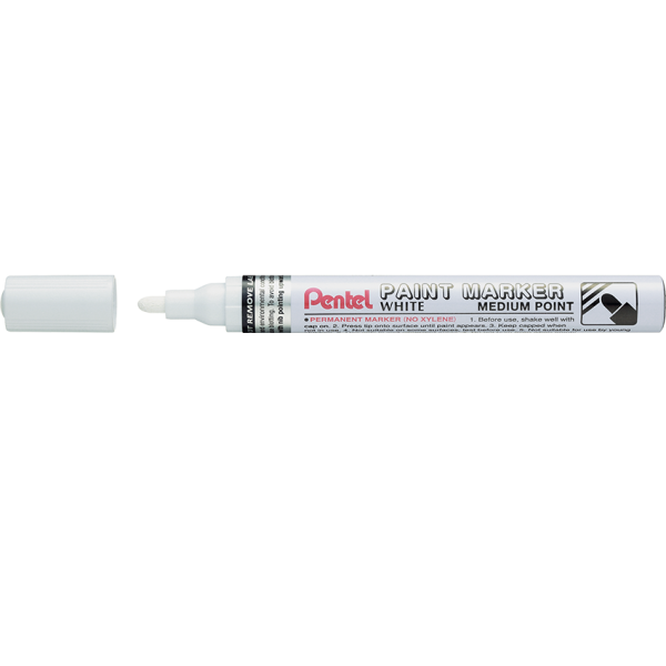Pentel Paint Marker Medium Bullet Point White