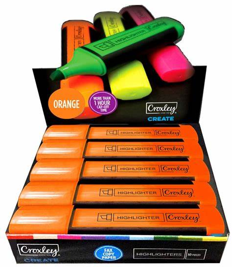 Croxley Create Highlighters Box of 10