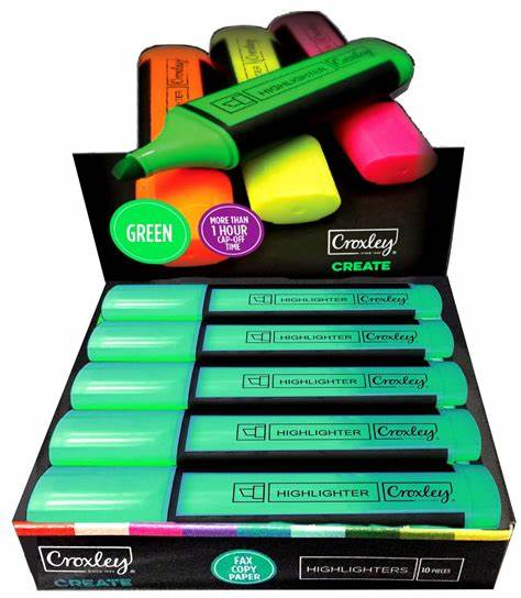Croxley Create Highlighters Box of 10