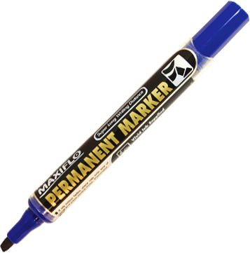 Pentel Maxiflo Permanent Marker Chisel Tip