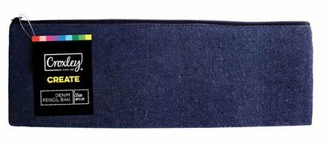 Croxley Create Denim Pencil Bag Each - PCA2033