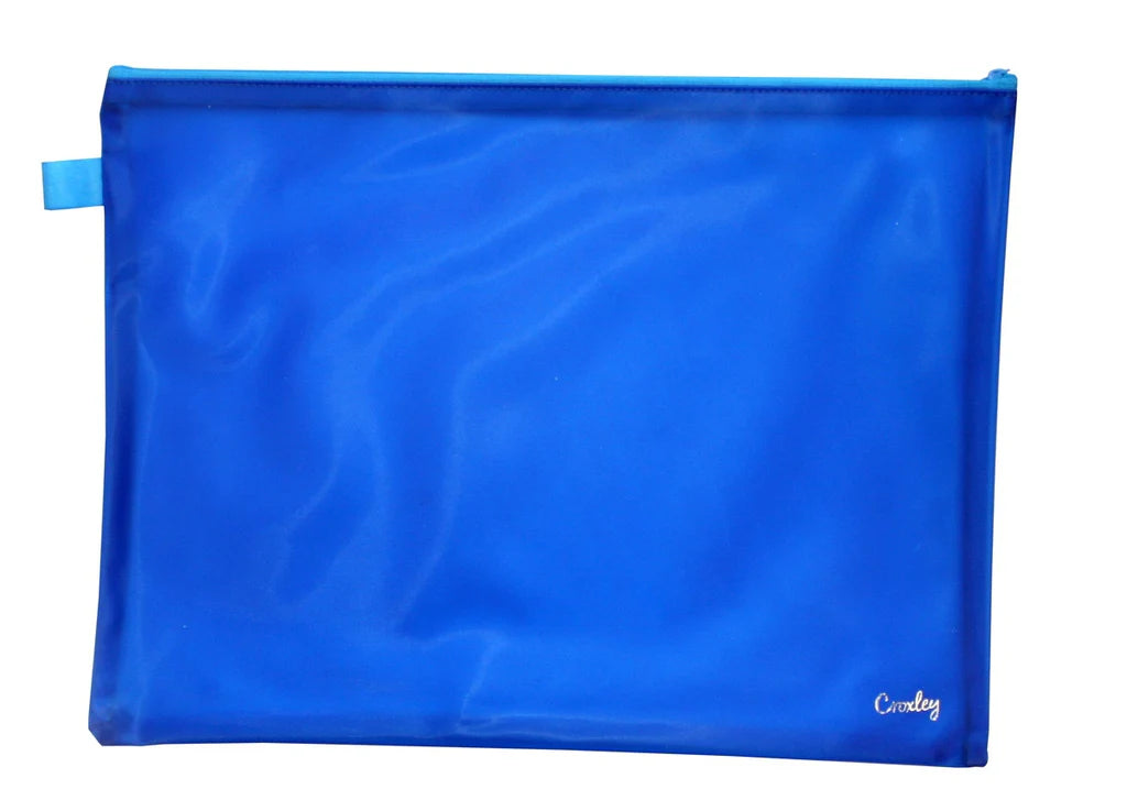 PCA500	CROXLEY ZIPPER BAGS 31X12CM 180Mic PP 12pc