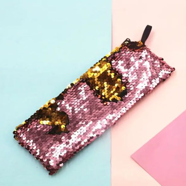 Girls Magic Reversible Sequin Pencil Case