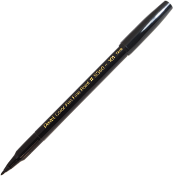 Pentel Sign Pen Fibre Tip Black 2.0mm