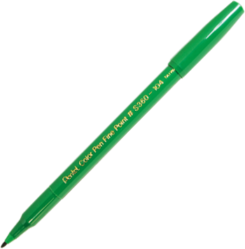 Pentel Colour Pen Fibre Tip Black 2.0mm