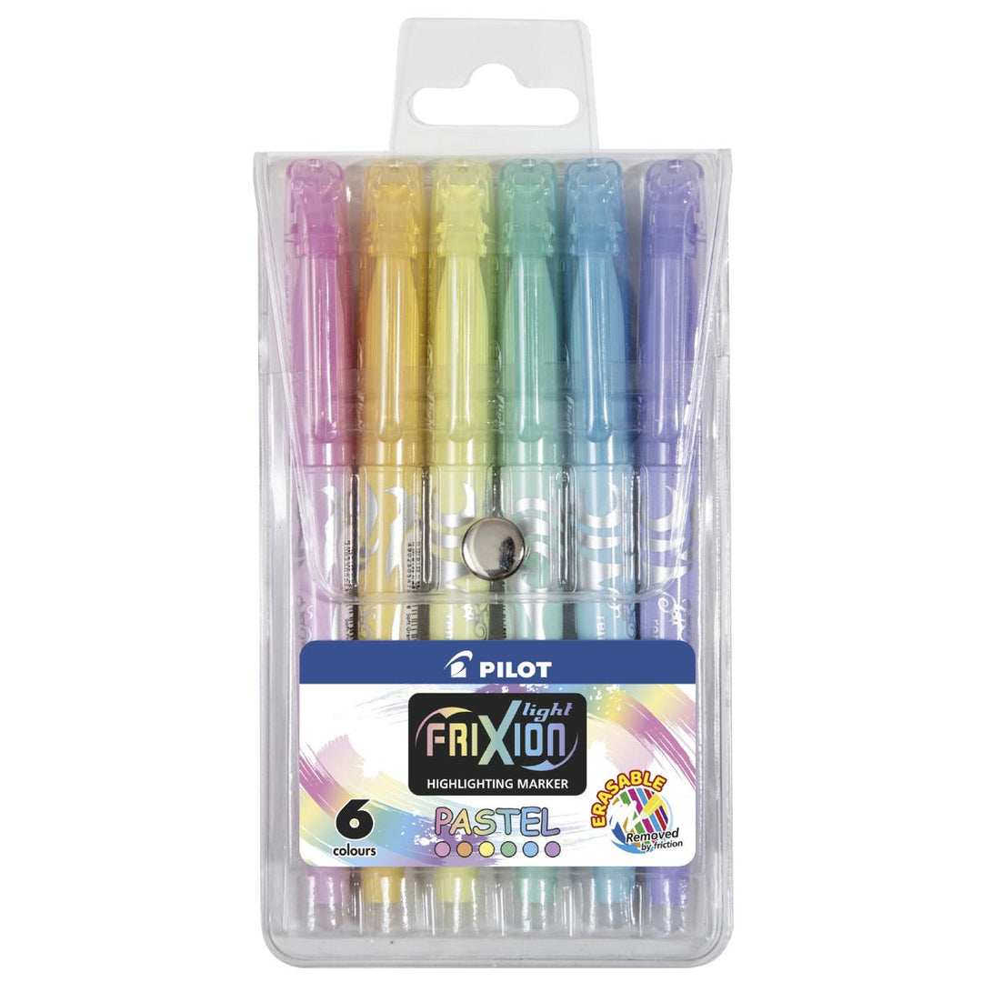 Pilot Frixion Light Pastel Highlighter Wallet of 6 - SW-FL-PAS-S6
