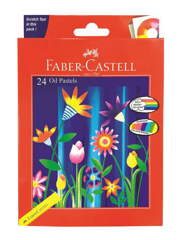 Faber-Castell Jumbo Oil Pastels 10.5mm Diameter Box Of 24 - A126024
