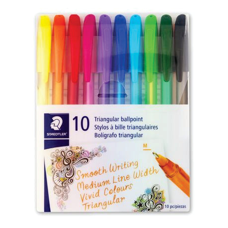 Staedtler Ballpoint Pens Assorted Colours &amp;#8211 - BTSSPLL46