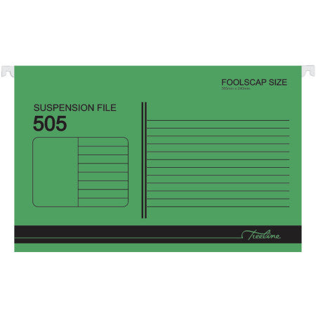TREELINE Foolscap Suspension Files Pack of 25