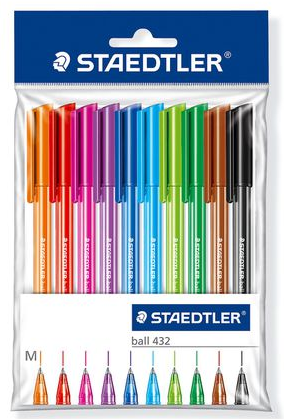 Staedtler 10 Ballpoint Pens - PEN003