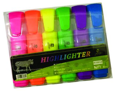 D'afrique Highlighters Set Of 6s - HIG 0065A