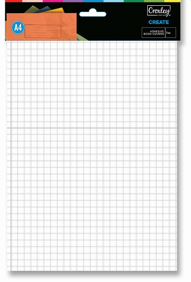 Croxley Pre Cut A4 Self Adhesive - 5Pk - 40Mic - BOO6299