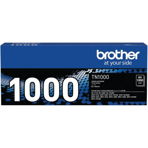Brother Tn-1000 Black Toner Cartridge - BRTN1000