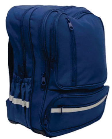 School Mate Laptop Division Backpack Navy - BAG 176 navy