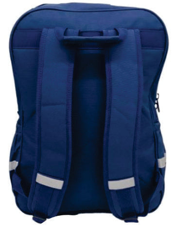 School Mate Laptop Division Backpack Navy - BAG 176 navy