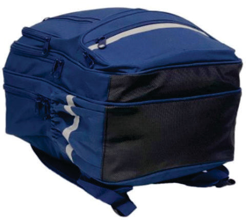 School Mate Laptop Division Backpack Navy - BAG 176 navy
