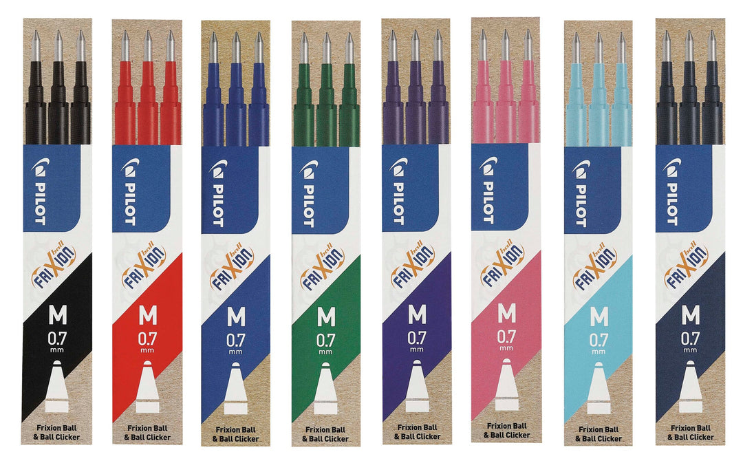 Pilot 3 Pc Refill for Frixion Ball/Clicker 0.7 - BLS-FR7-S3