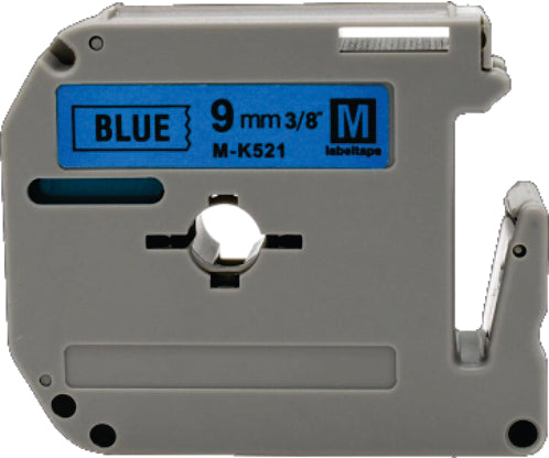 Brother M-K521 – Compatible Label Tape M/MK (Black On Blue) 9mm*8m - brazemk521