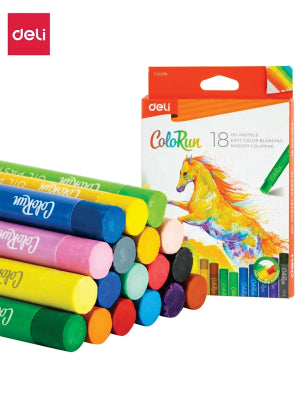 Deli Oil Pastels 18 Colours - oil 018