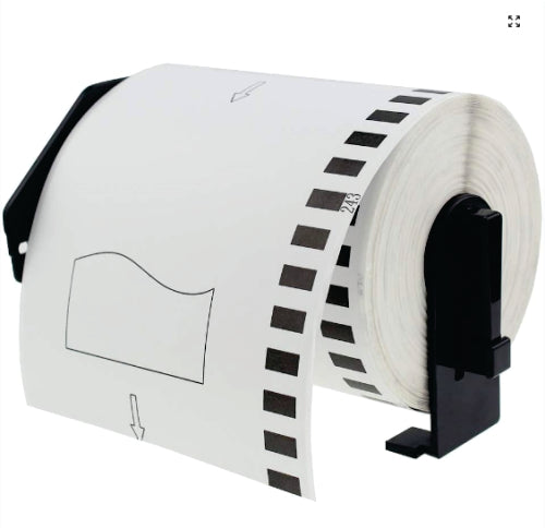 Compatible DK-22243 102mm x 30.48m White Thermal Standard Address Labels - BRAZDK22243