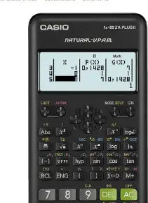 Casio FX-82ZA Plus II Scientific Calculator - fx-82 za plus 2-black