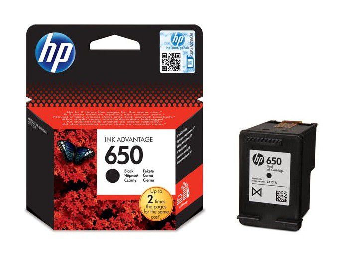 HP 650 Black Ink Cartridge - HPC2101AE
