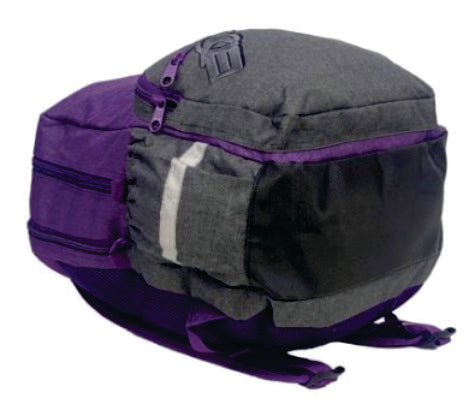 Boomerang Large Melange Backpack Purple/Grey - BAG 171