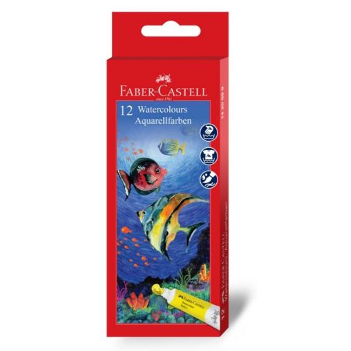 Faber-Castell Student Watercolours 5ml Set Of 12 - A1420099