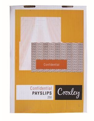 Croxley Confidential Pay Slip 250 per box Box - PAY2007