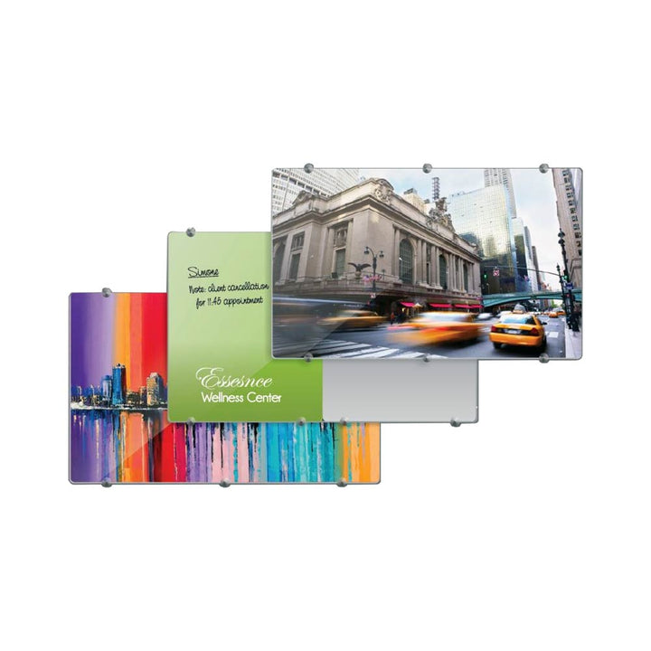 Parrot Glass Whiteboard Non-Magnetic Printed (1500x1200mm) - BD1961A