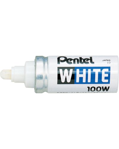 Broad Bullet Tip White Marker