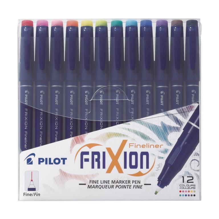 Pilot Frixion Fineliner wallet of 12 - SW-FF-S12