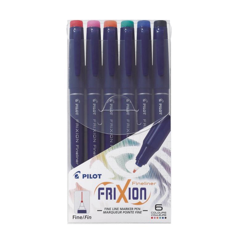Pilot Frixion Fineliner wallet of 6 - SW-FF-S6