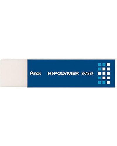 Pentel Hi-Polymer Slim Eraser Blue Sleeve