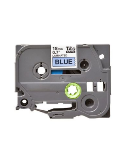 Brother Compatible AZe-541 Black on Blue Laminated Tape 18mm x 8m