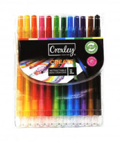 Croxley Create Retractable Wax Crayons 12s - CRA 0502