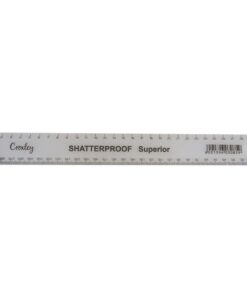 Croxley Ruler - 30cm Clear Superior Shatterproof - RUL 005