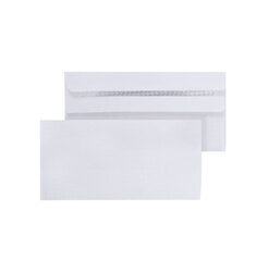 110X220 DL WHITE PLAIN Self Seal Envelopes 25 Envelopes - ENV 9991