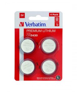 Verbatim CR2430 3V Premium Lithium Battery (Pack of 4) - BAT 108