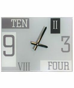 Parrot Glass Clock (210 x 300mm - Grey) - CG3020L