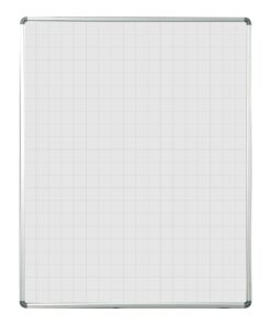 Parrot Educational Board Magnetic Whiteboard (1220*920 - Grey Squares - Side Panel - Option A)