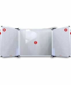 Parrot Educational Board Magnetic Whiteboard (1220*1210 - Lines 1 Side - Swing Leaf - Option B) - ED4152