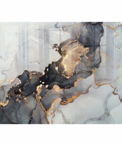 Parrot Ink Contrast Hob Splashback (898 X 700 X 6mm) - SB9070AI