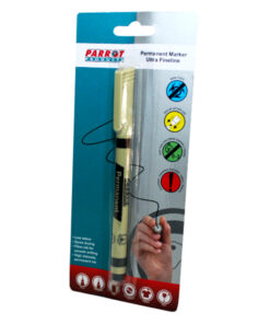Parrot Ultra Fine line Permanent Marker (Black - Carded) - PP0201B