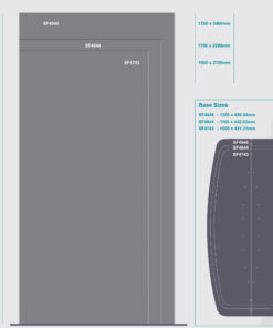 SIGN FRAME 1200x2400mm DBL SIDED STANDING - SF4946